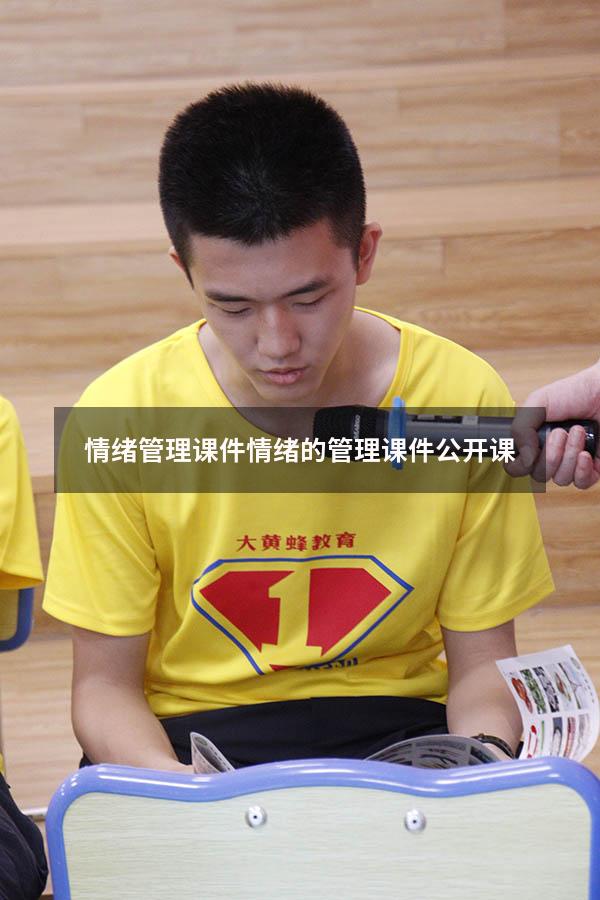 情绪管理课件 -情绪的管理课件公开课